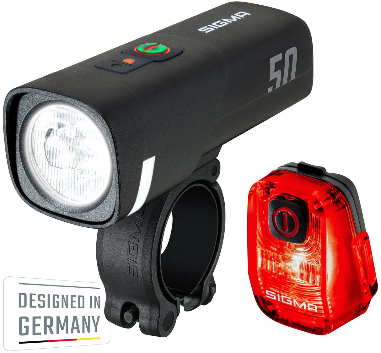 Sigma sport leuchten sæt aura 50 hiro 10 sigma batteri lys sæt aura 50 + hiro 10