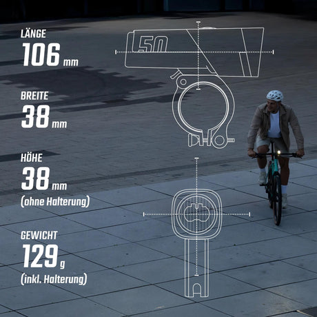 Sigma sport scheinwerfer aura 50 sigma batteri lys aura