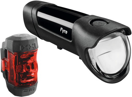 Busch + Müller LED lyssæt batteridrevet Fyre Bat.Lys sæt B M Fyre LED Sort