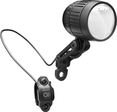 Forlygte Busch und Müller Lumotec IQ -XM High Beam til E -Cykel - 120 170 Lux - Sort