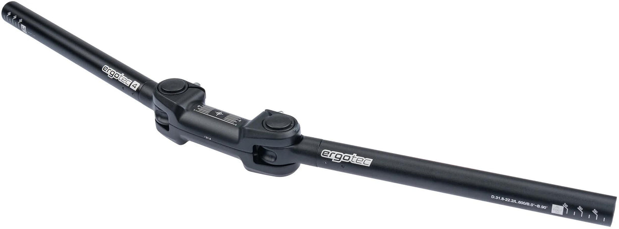 Ergotec styr AHS superlight 31.8 justerbar sort