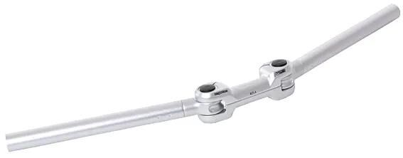 Ergotec styr ahs superlight 25,4 justerbar sølv