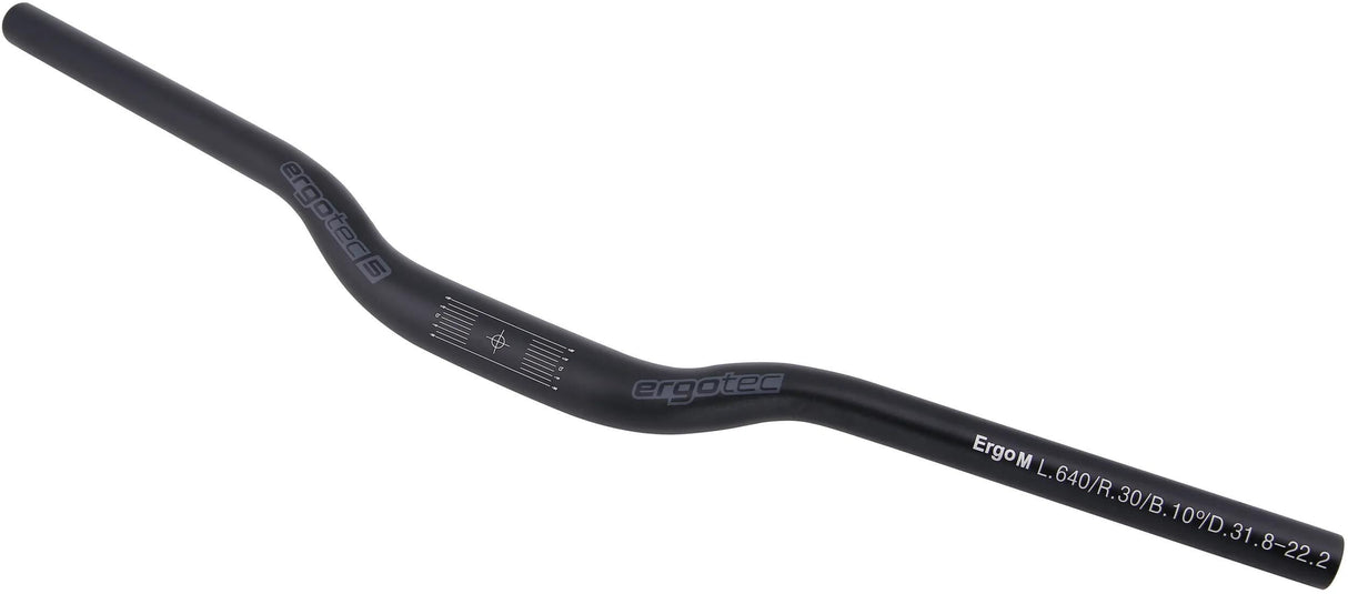Ergotec styrer Ergo M 31.8 640mm mat sort