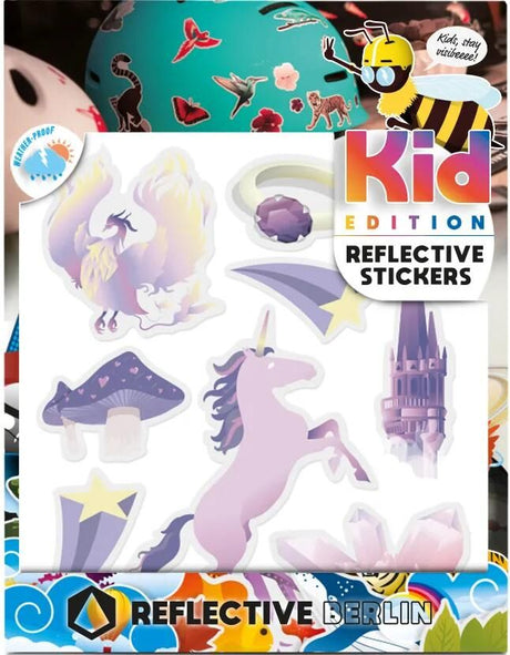 Reflekterende berlin refleks klistermærke k.i.d. ref.sticker re.berlin børneeventyr