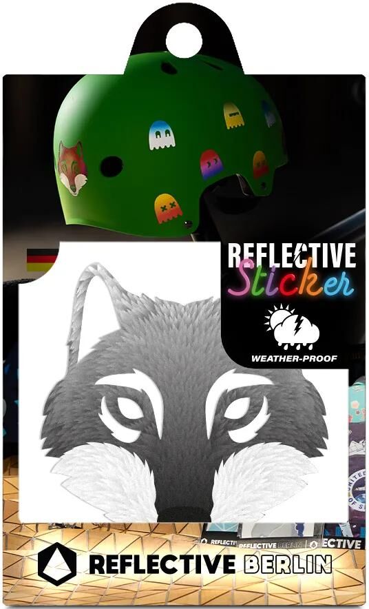 Reflekterende berlin refleks klistermærker refl.strip refl.berlin decals wolf grey