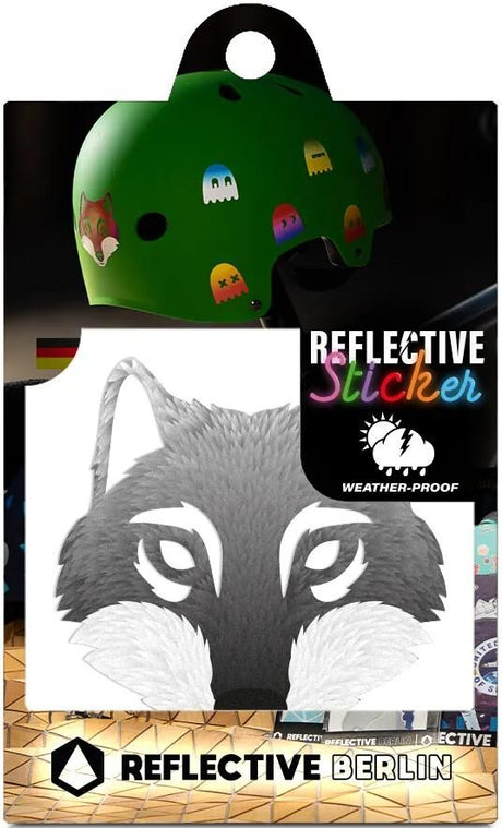 Reflekterende berlin refleks klistermærker refl.strip refl.berlin decals wolf grey