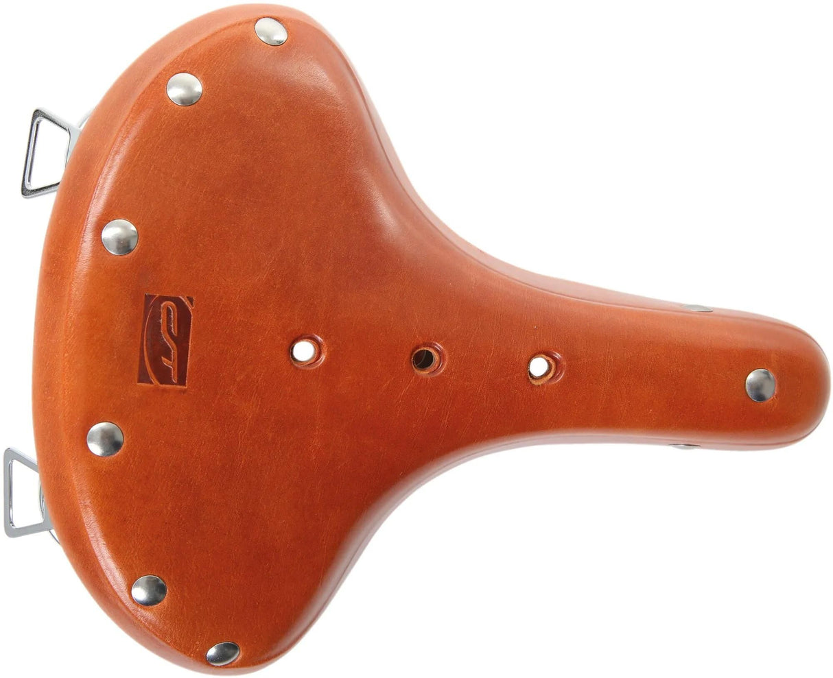 Contec sadel classic exclusiv touring damen ct sadel cl. ekskl. tur. læder dame honning