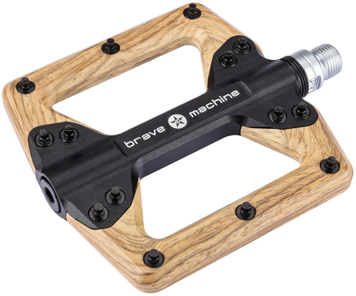 Brave pedal træ platform pedal træ sort træ look