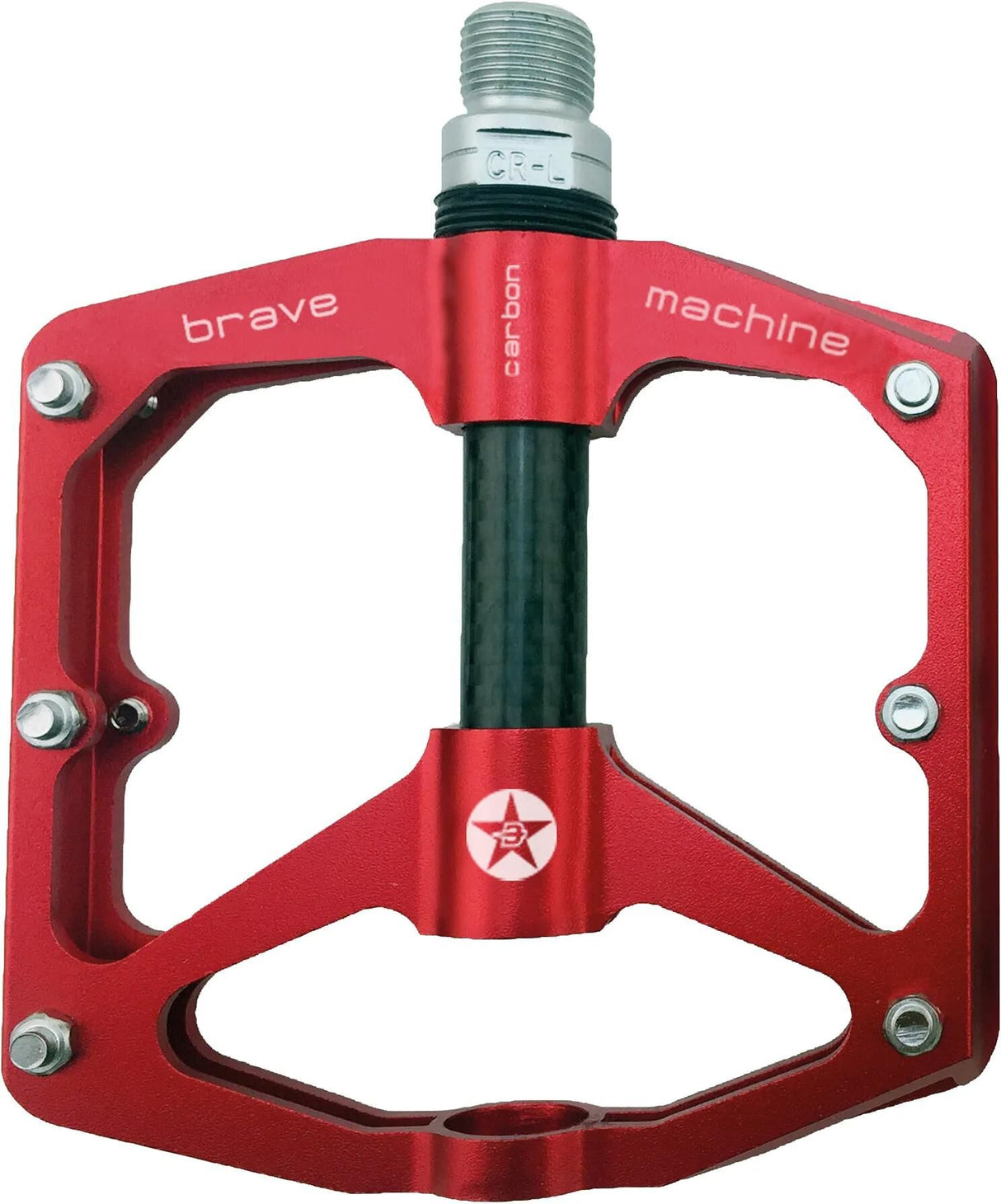 Brave pedal freeride carbon platform pedal freeride carbon rød