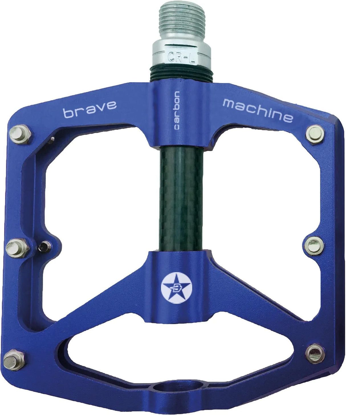 Brave pedal freeride carbon platform pedal freeride carbon blue