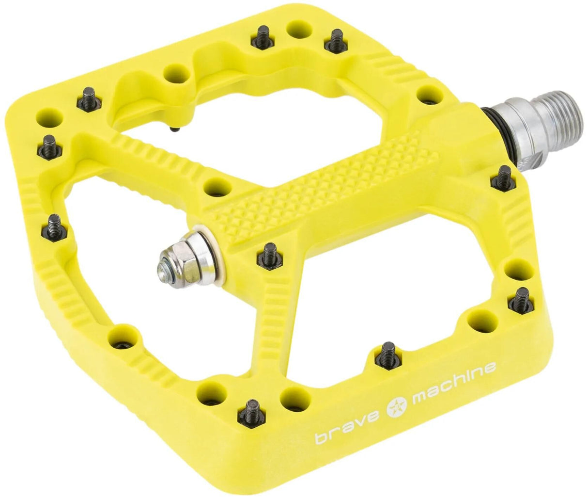 Brave pedal freeride 1 plat.pedal freeride 1 limegrøn
