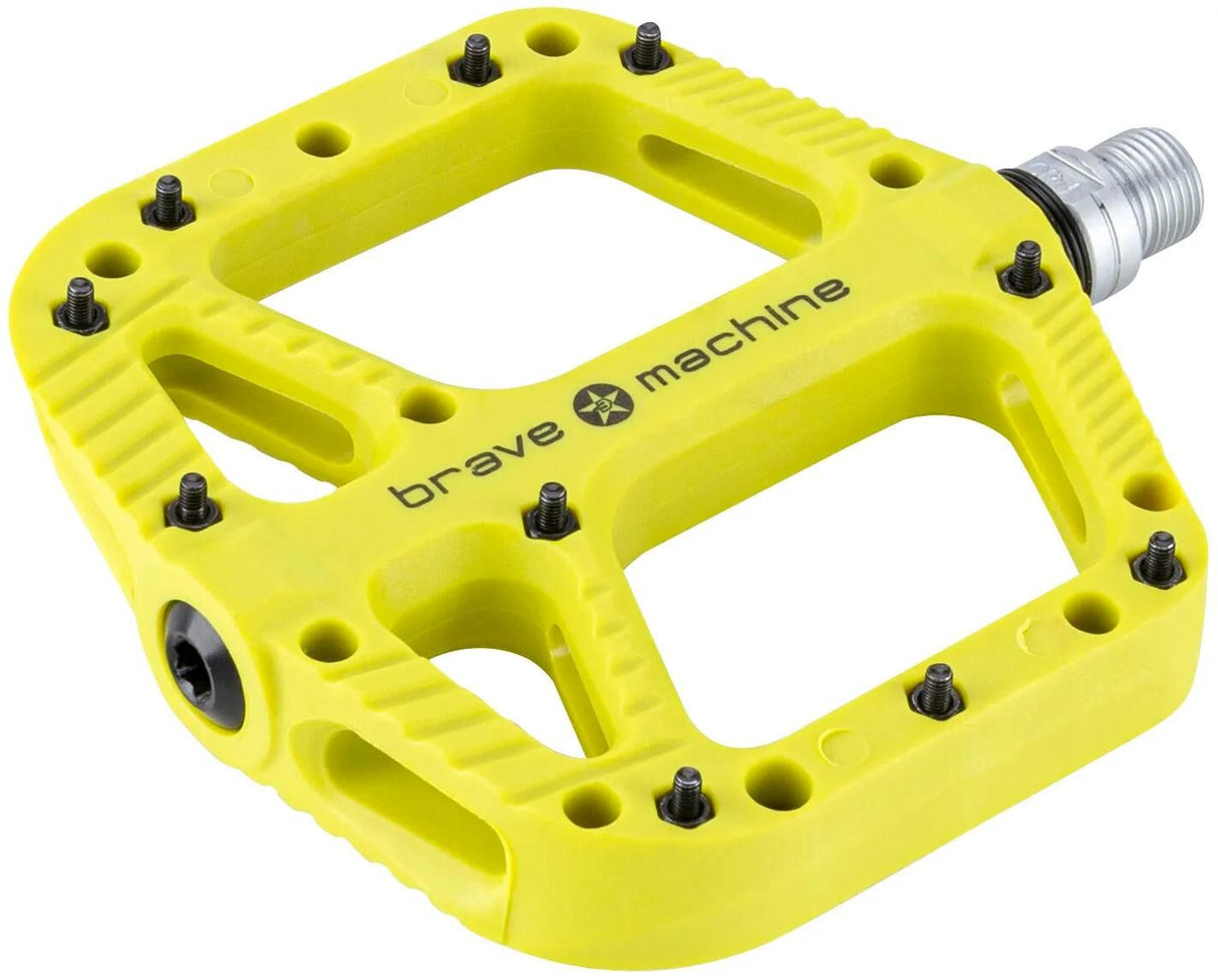 Brave pedal freeride xl platform pedal freeride xl limegrøn
