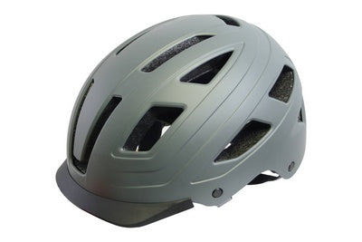 QT Cycle Tech Helmet Urban Style Mat Gray Størrelse L 59-62 cm 2810387