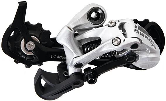 Sram bagskifter x5 bagskifter. x5 9-sp langt bur sil.