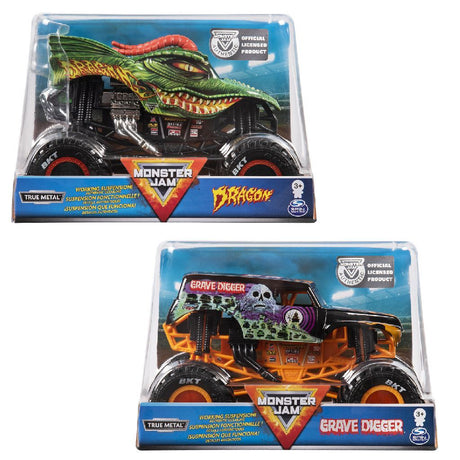 Spinmaster monster jam die-cast monster truck 1:24 assorteret