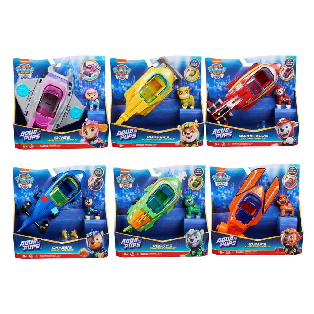 Paw patrol aqua pups legesæt