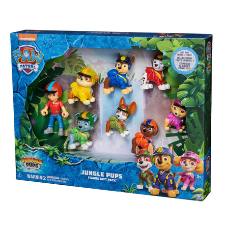 Paw patrulje jungle hvalpe figurer 8-delt