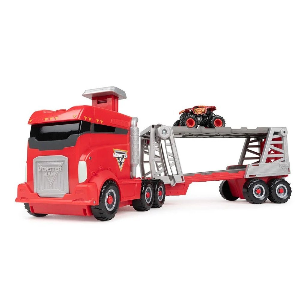Monster jam transporter + monster truck