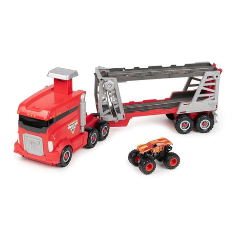 Monster jam transporter + monster truck