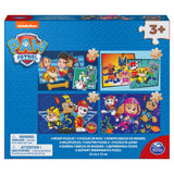 Paw patrulje skoæske 4 træpuslespil 12-16-20-24 brikker