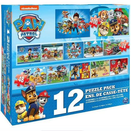 Paw patrol 12i1 puslespil sæt 25 48 100 brikker