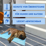 Nosli nosli selvkølende kølemåtte til hunde og katte 50x90 cm havblå