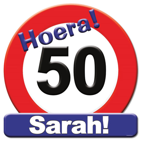Paperdreams hyldest skjold vejskilt - 50 år af Sarah