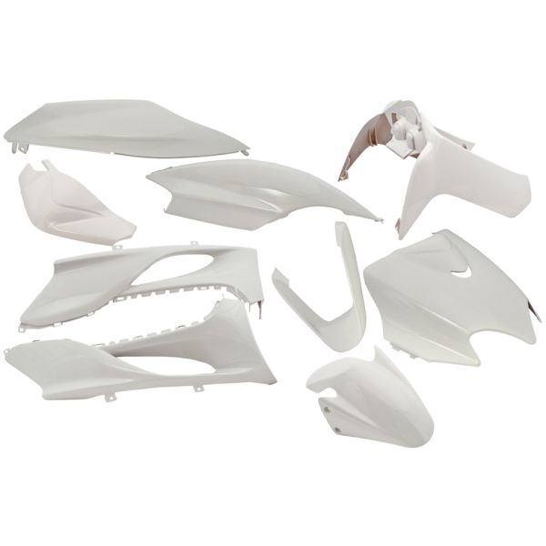 Kantopbevaring 9 -stykker til Yamaha Jog R MBK Machg - Metallic White