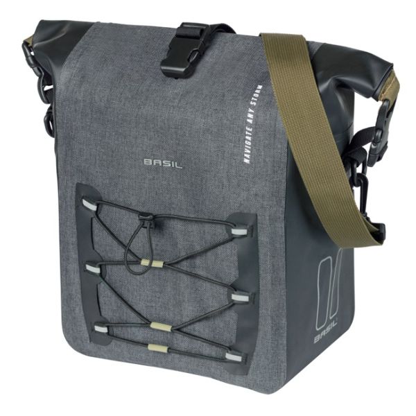 Basil single bag navigator storm m mik 12-15l 14 x 25 x 36 cm - sort
