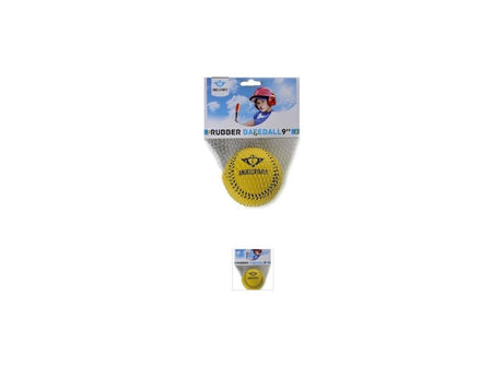 Engelhart gummi baseball 9, farve gul i net