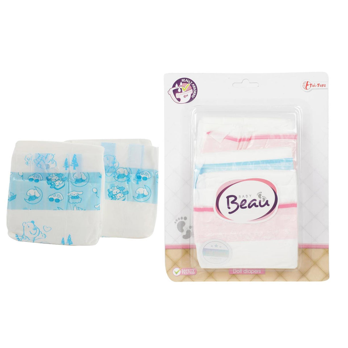 Toi-toys beau bleer til babydukke 3 stk