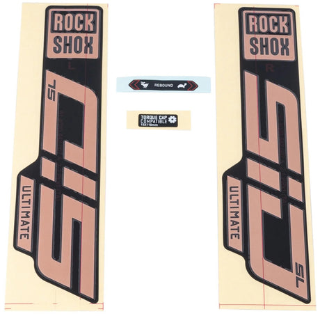 Rockshox indretningssæt signatur serie mærkatsæt rs sid sl ult. kobber look