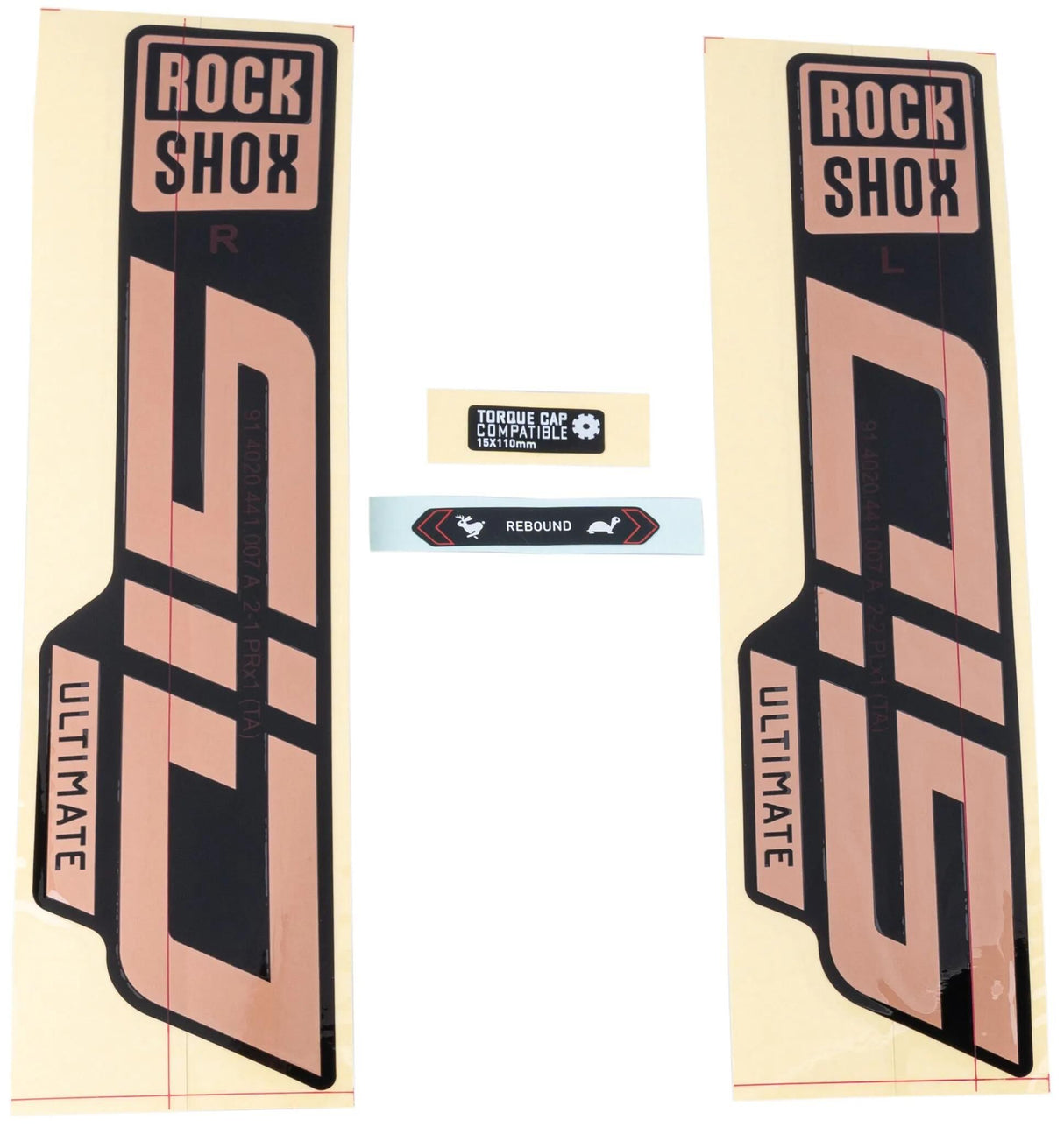 Rockshox indretningssæt signatur serie mærkatsæt rs sid ult. kobber look