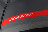 Conway kortærmet skjorte aktiv jersey fuld lynlås ss jersey act.fuld lynlås ss xs grå sort