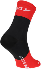 Conway sokker racerstrømper high cut sok race high cut størrelse 44-47 sort rød