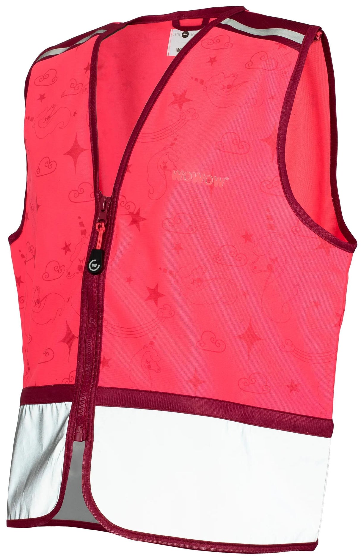 Wowow børnevest zippy jakke pink refleks børn zippy pink gr. xs