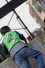 Wowow weste zippy jakke grøn refleks børn zippy green gr. s