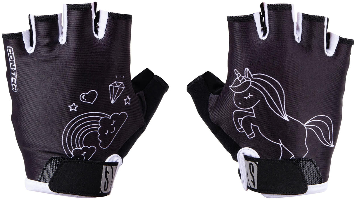 Contec børnehandske unicorn ct handske unicorn sort hvid - s