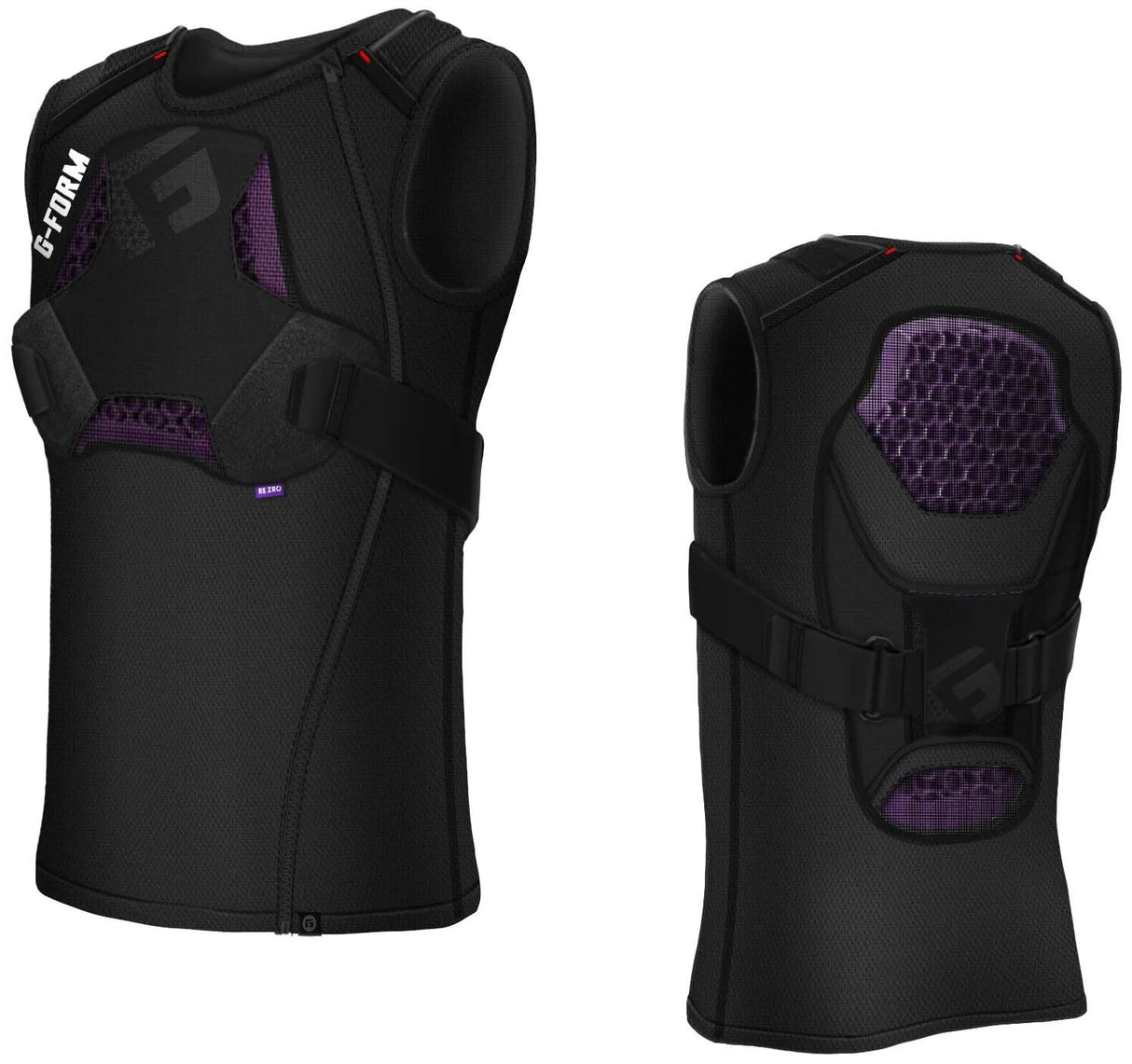 G-form brystbeskyttelse mx spike brystrygbeskyttelse. mx spike størrelse s sort