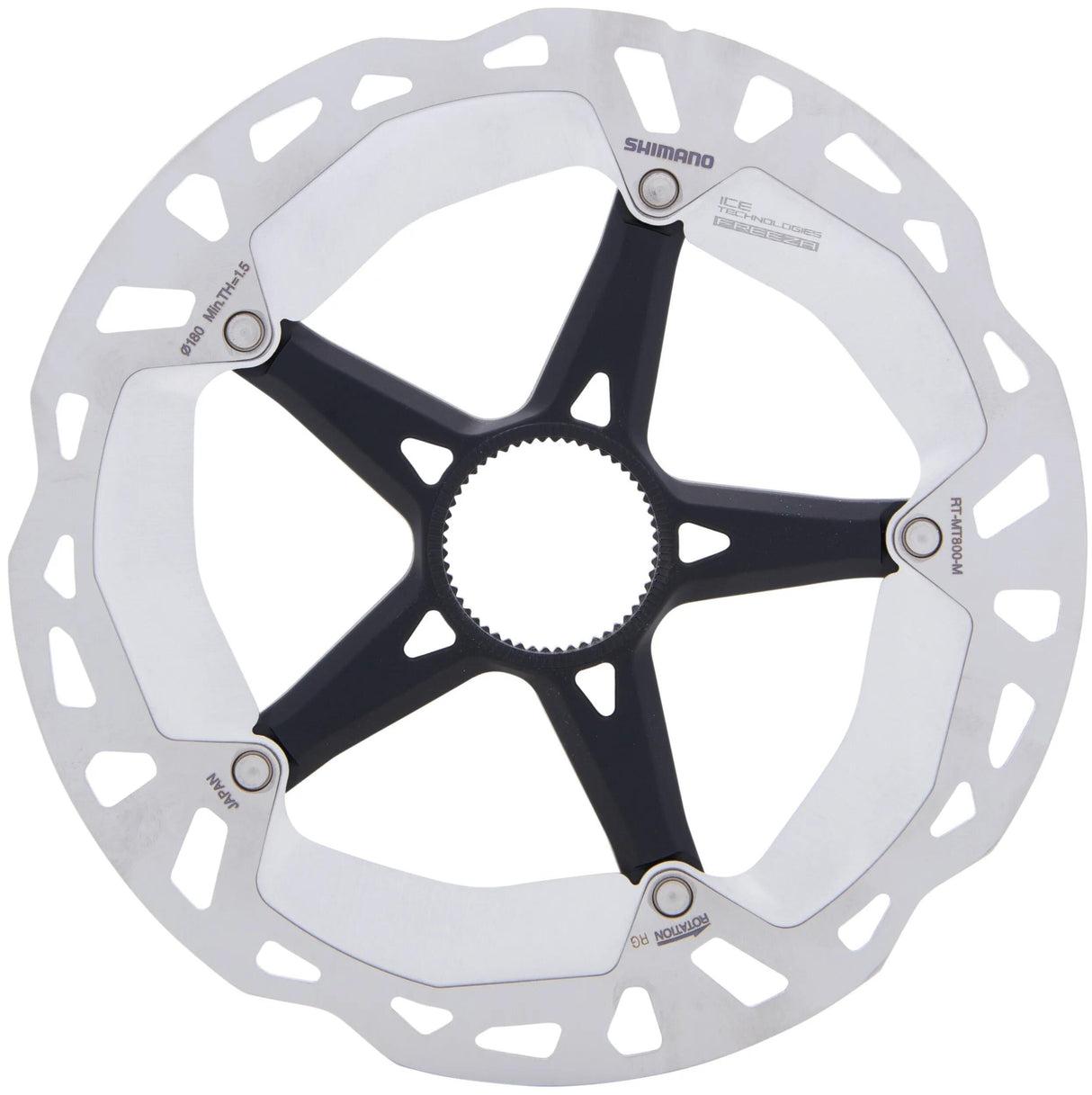 Shimano bremseskive deore xt rt-mt800 shim.bremse rotorer xt 180mm cl mt800 ice int