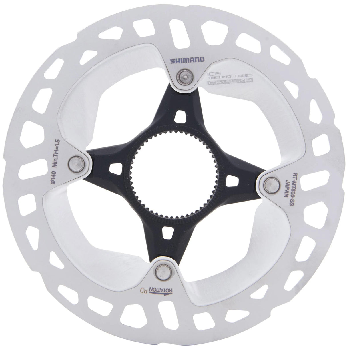 Shimano bremseskive deore xt rt-mt800 shim.bremse rotorer xt 140mm cl mt800 ice ext