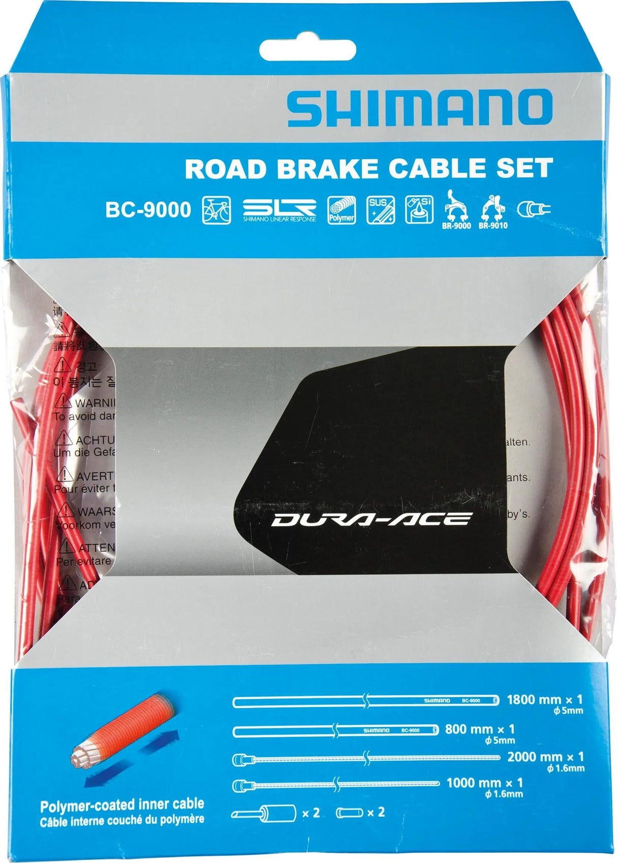Shimano bremsekabelsæt dura ace bc-9000 br.kabelsæt da bc9000 shim. udg
