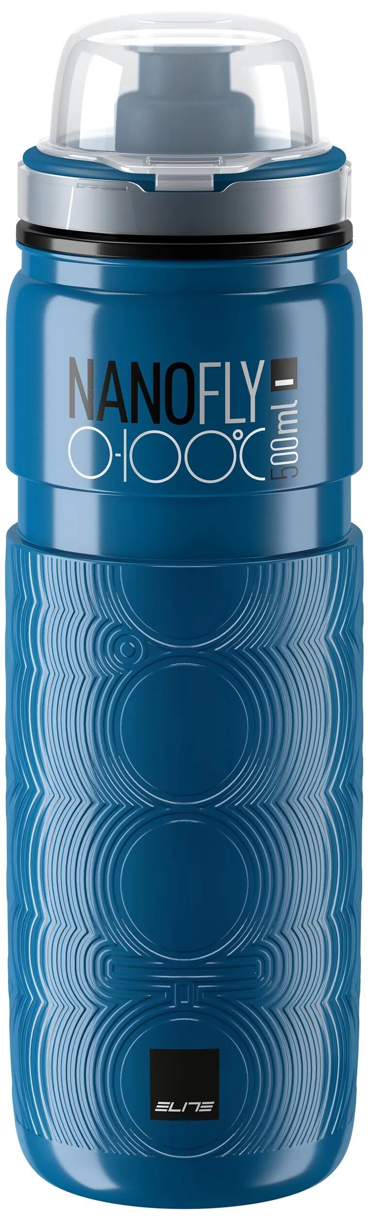 Elite vandflaske nano flue flaske nano flue 500ml blå