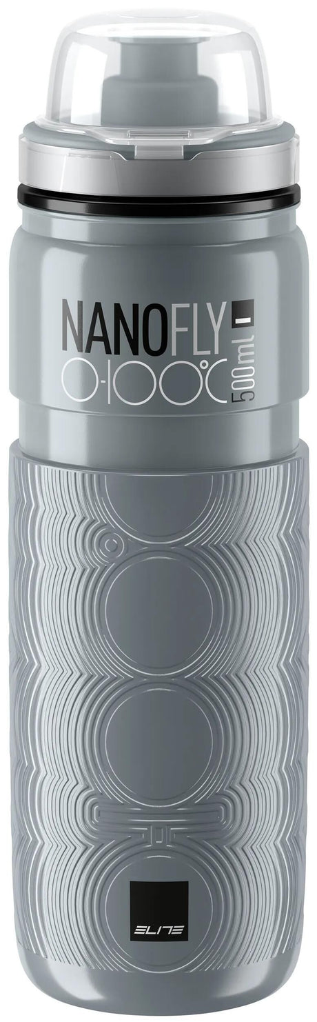 Elite vandflaske nano flue flaske nano flue 500ml grå