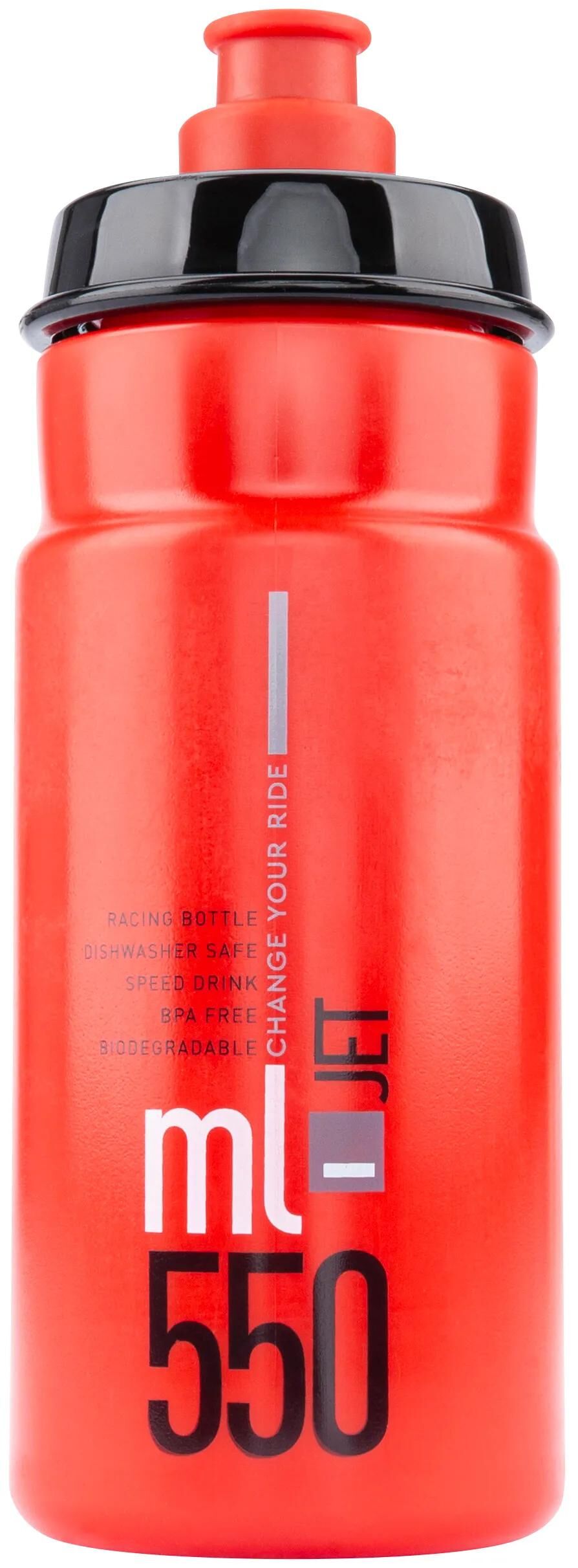 Elite vandflaske jet plus flaske jet plus 550ml rød sort
