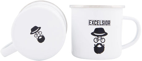Excelsior krus krus 250ml 300ml hvid krom kant