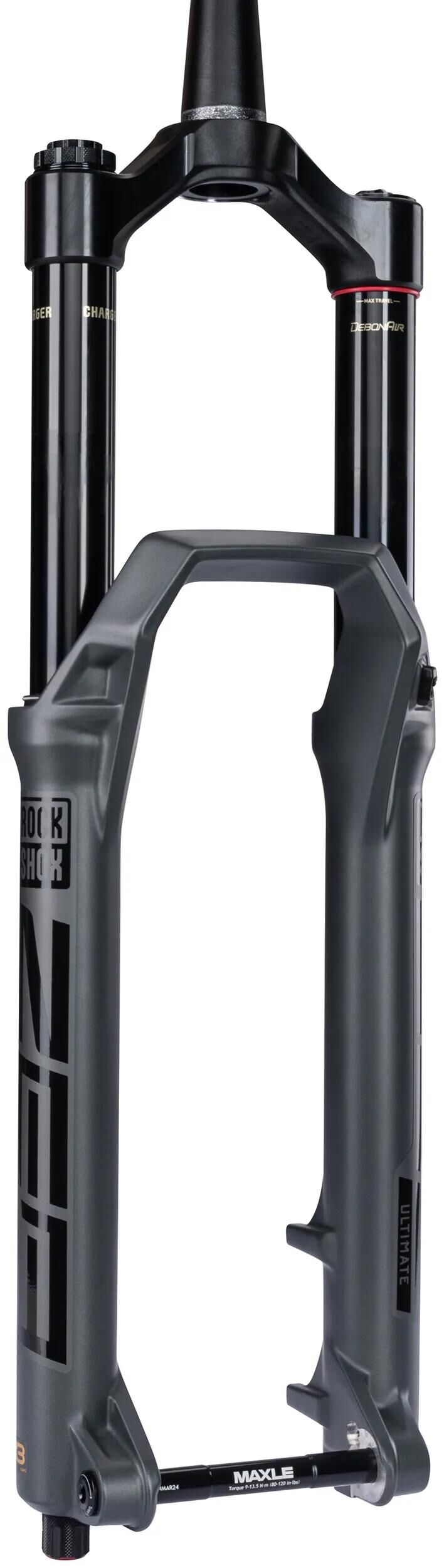 Rockshox federgabel zeb ultimate rc2 susp.gaffel rs zeb ult. rc2 27.5 29 170mm grå