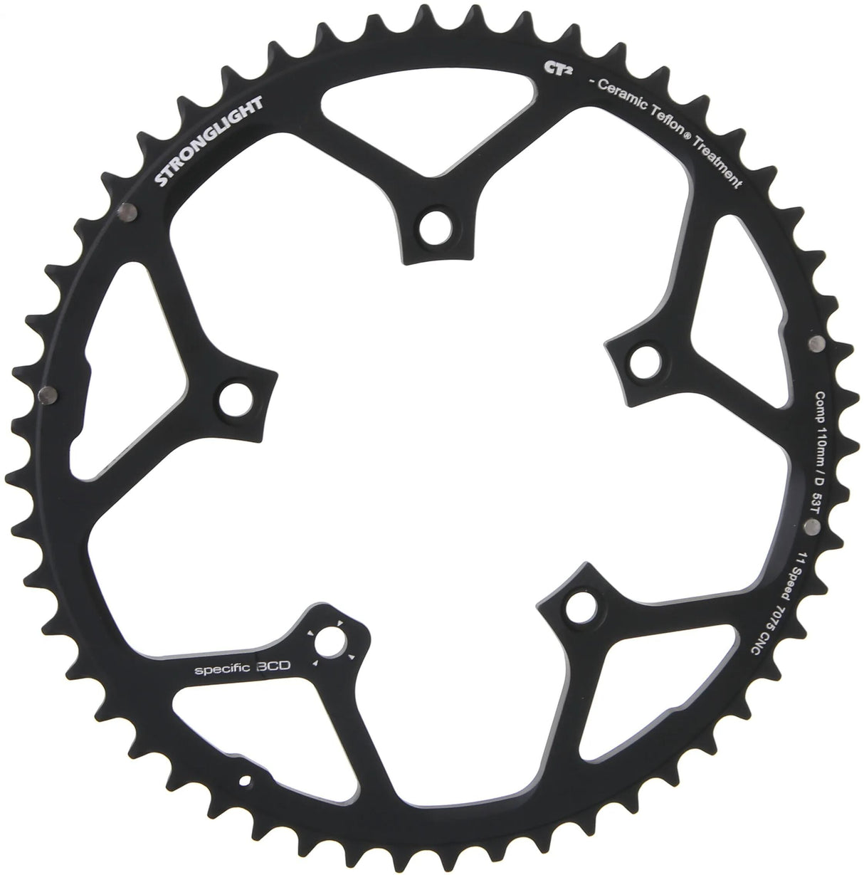 Stronglight kædering ct2 kædering strongl.ct2 53t out.cer.teflon coat.