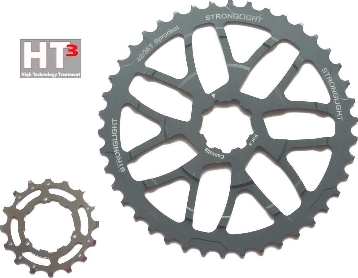 Stronglight renoveringssæt ht3 tandhjul sæt 40 ​​16 z. f. sram 10 speed kassette