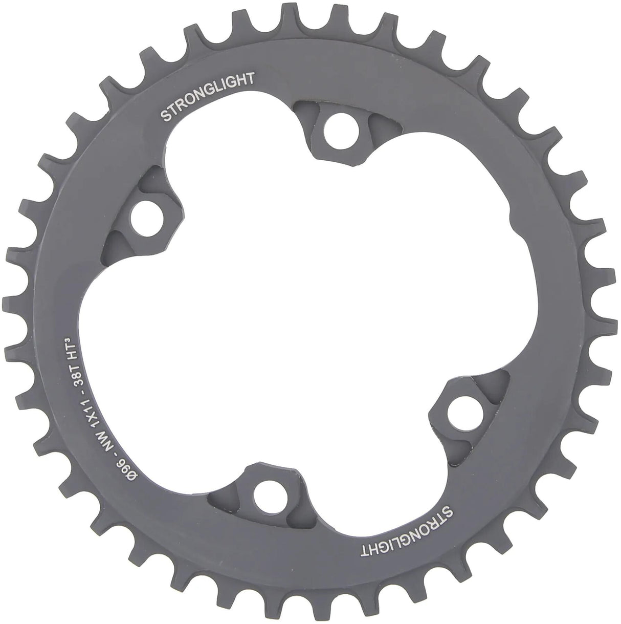Stronglight kædering ht3 kædering stærkl. ht3 38t aluminium sort